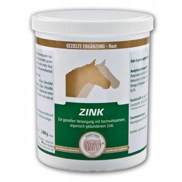 Equipur Zink skuteczne wyrównanie niedoborów cynku dla koni, horse 800 g