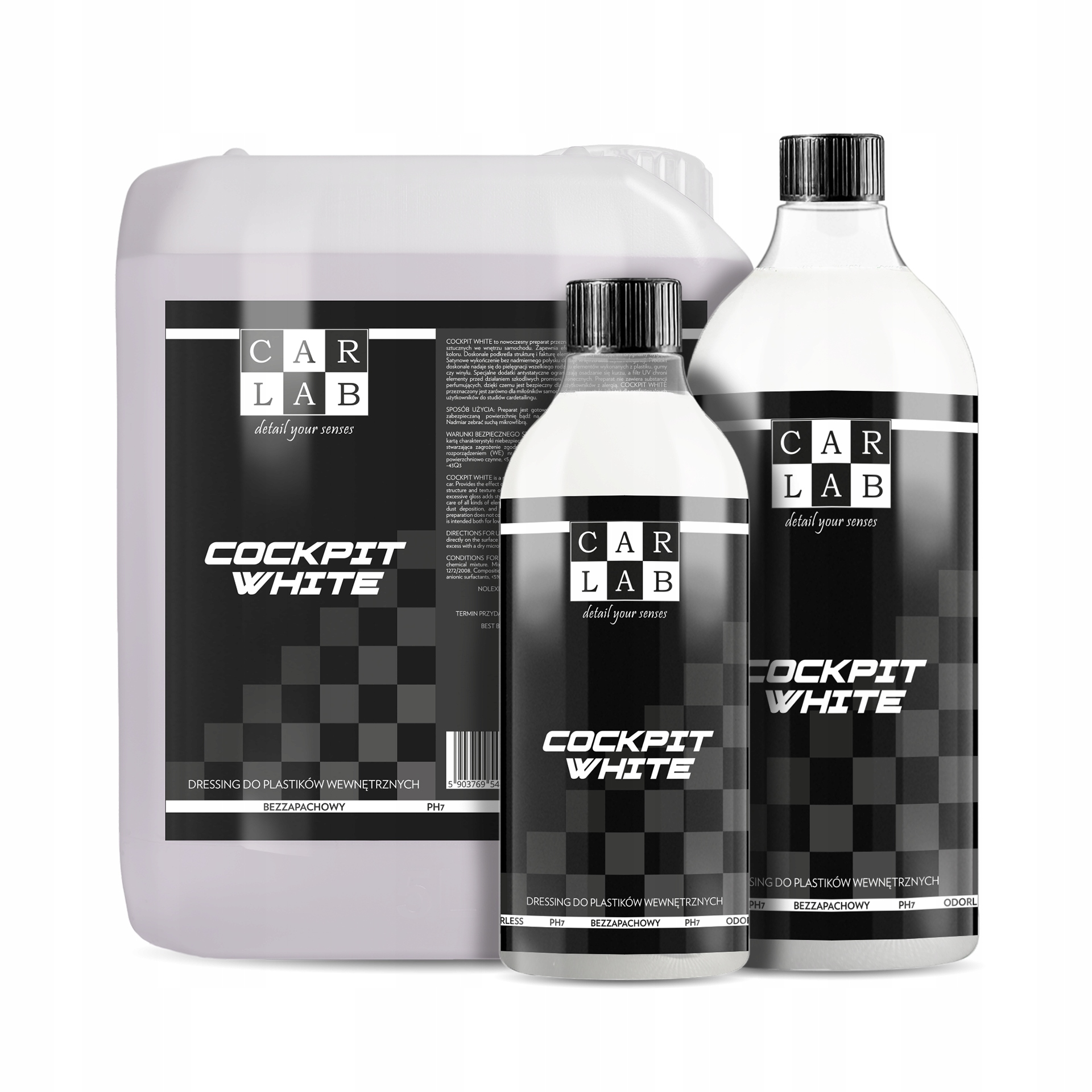 CARLAB COCKPIT WHITE 1L dressing do plastików EAN (GTIN) 5903769544301