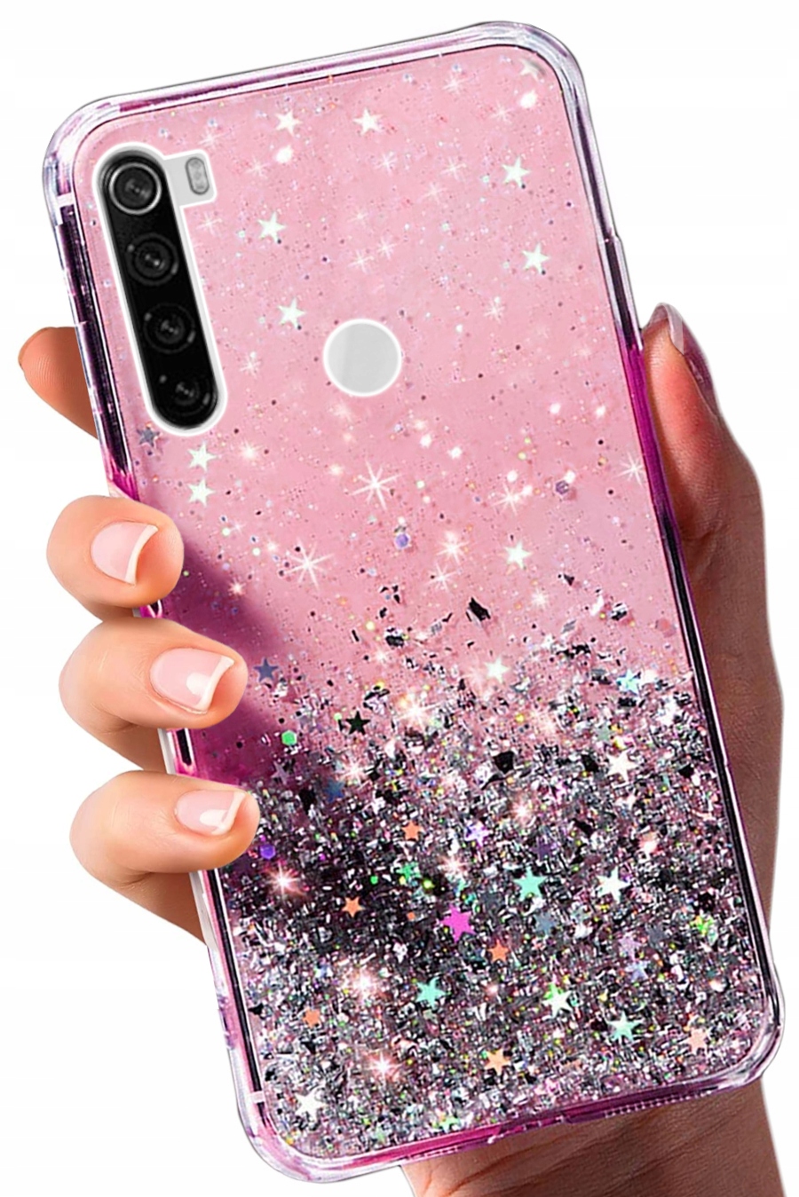 

Etui Brokat Glitter Do Redmi Note 8T +szkło