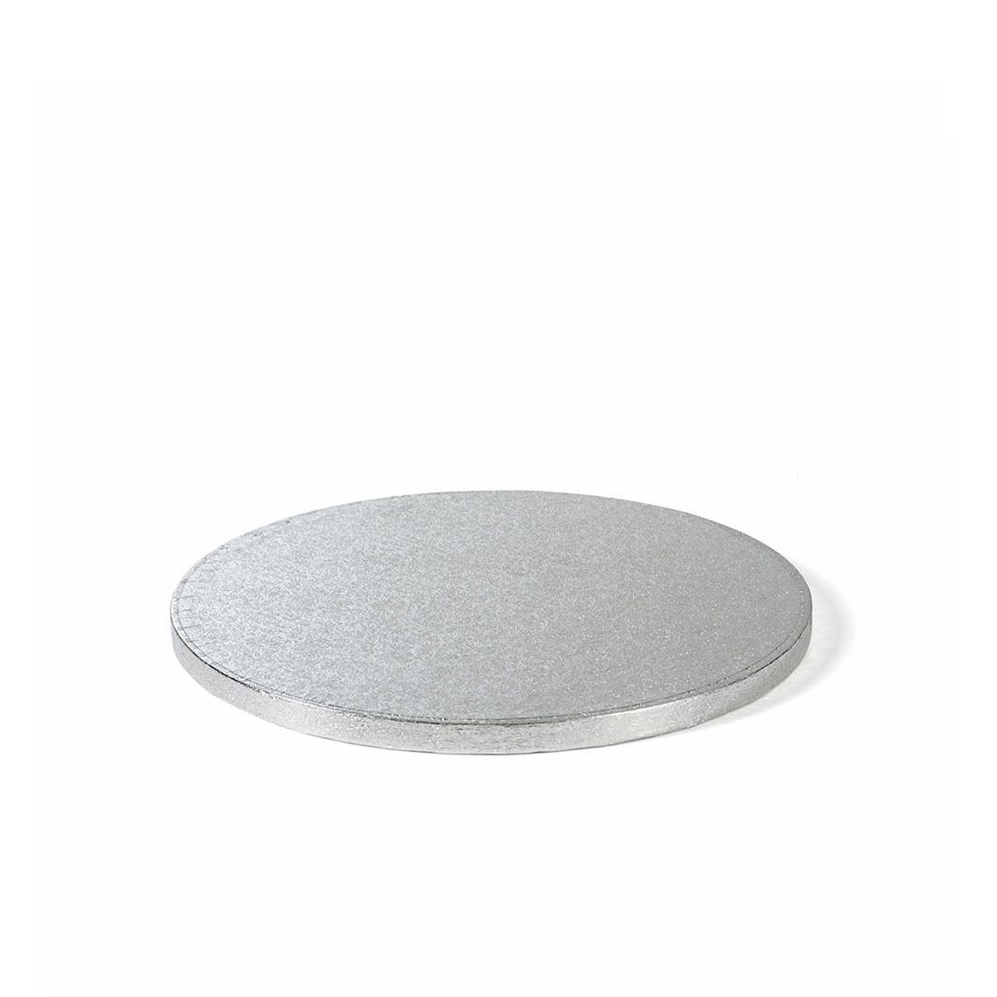 20 x Podložka pod dort stříbrná 28 cm Silná Kulatý Odolná