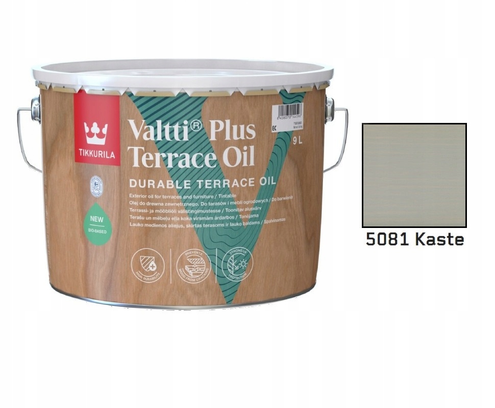TIKKURILA VALTTI PLUS WOOD OIL AKVA olej 2,7L 5081