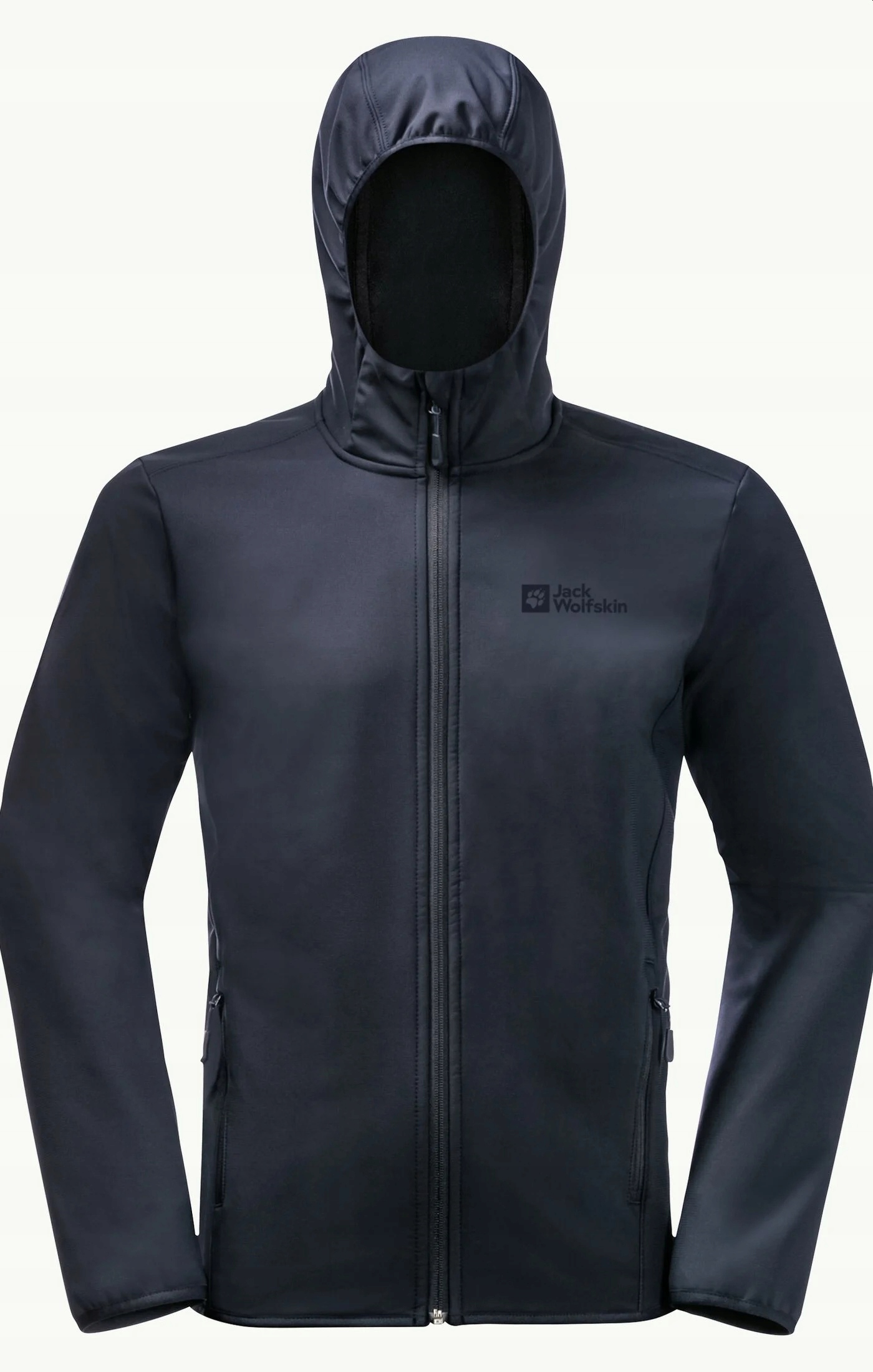 MĘSKA KURTKA SOFTSHELLOWA JACK WOLFSKIN KAPTUR L Kolor niebieski