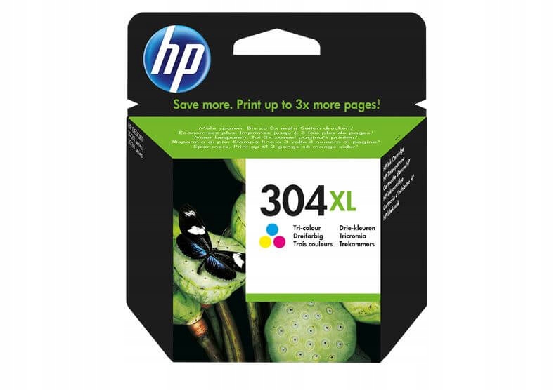 Inkoust Hp 304XL N9K07AE 7 ml Cmy Originální DeskJet 2620 2622 2630 3720 3733