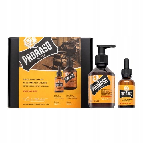 Proraso Wood And Spice dárková sada Special Beard Care Set 30 ml 200 ml