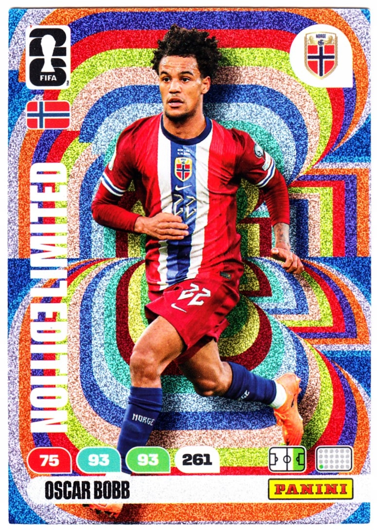 Karta Piłkarska Panini Fifa World Cup 2026 Limited Edition Oscar Bobb