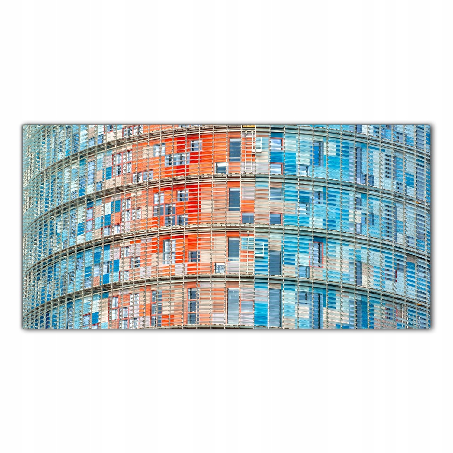 Město Budovy Kanceláře 140x70 Tvrzené sklo panel