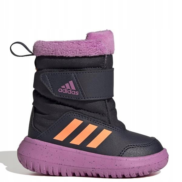 Śniegowce dziecięce Adidas Winterplay buty zimowe ocieplane wysokie 22.5