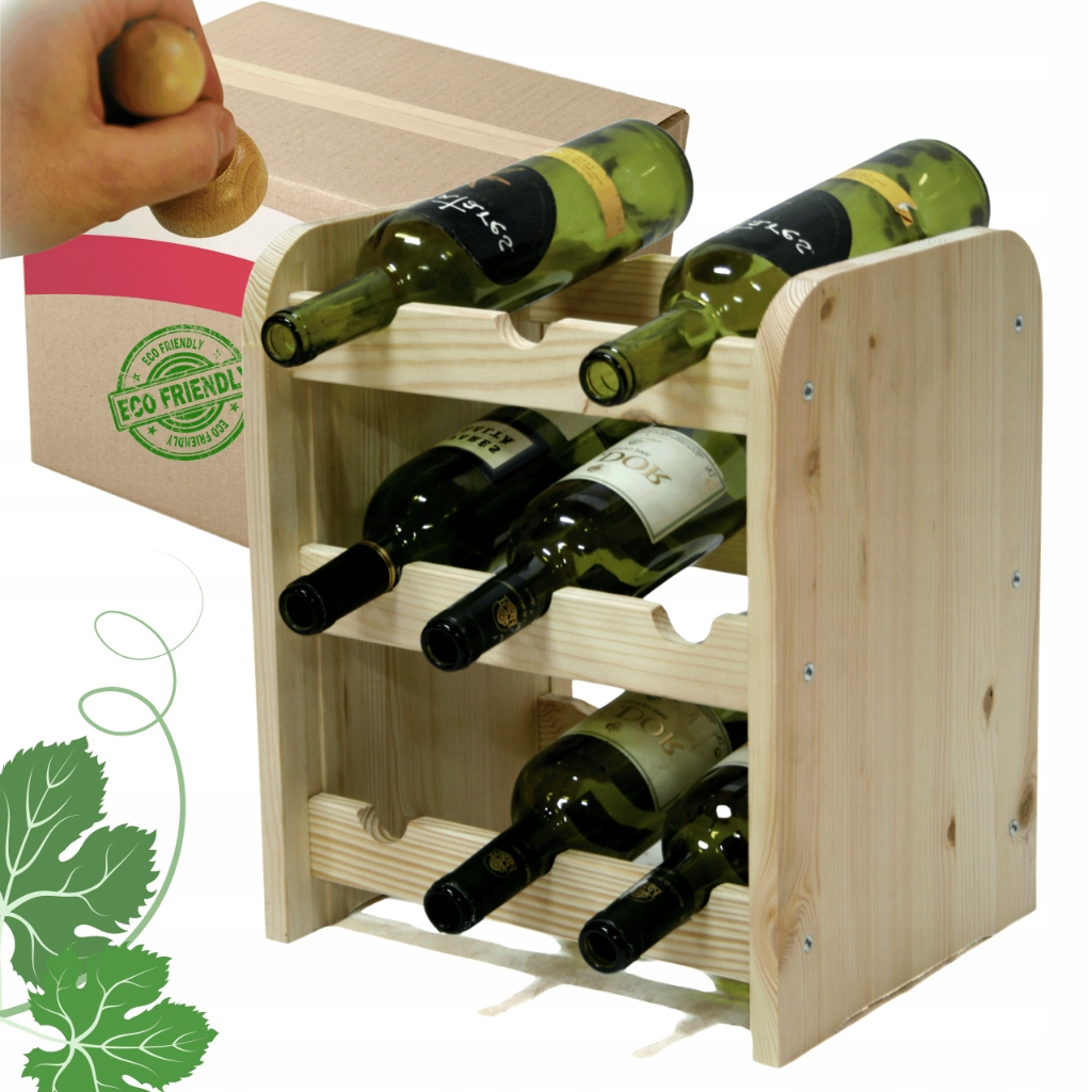 Stojan na víno, láhve, nápoje, regál na víno, láhve, skříňka na alkohol, 9 bot
