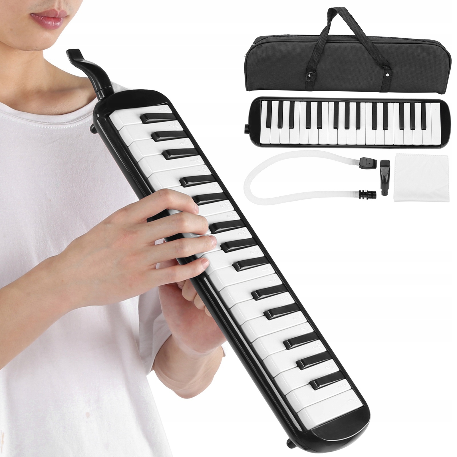 MELODYKA 32 MELOSTA CZARNA MELODYKA 32 KLAWISZOWA ZESTAW