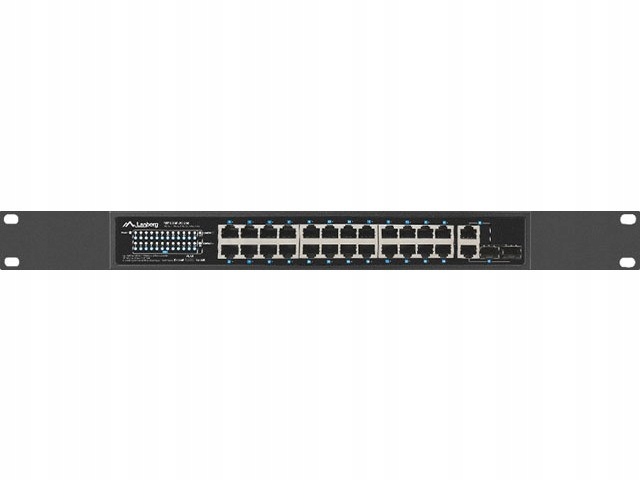 Lanberg Prepínač 24X 100MB Poe+ /2x Combo 250W RSFE-24P-2C-250