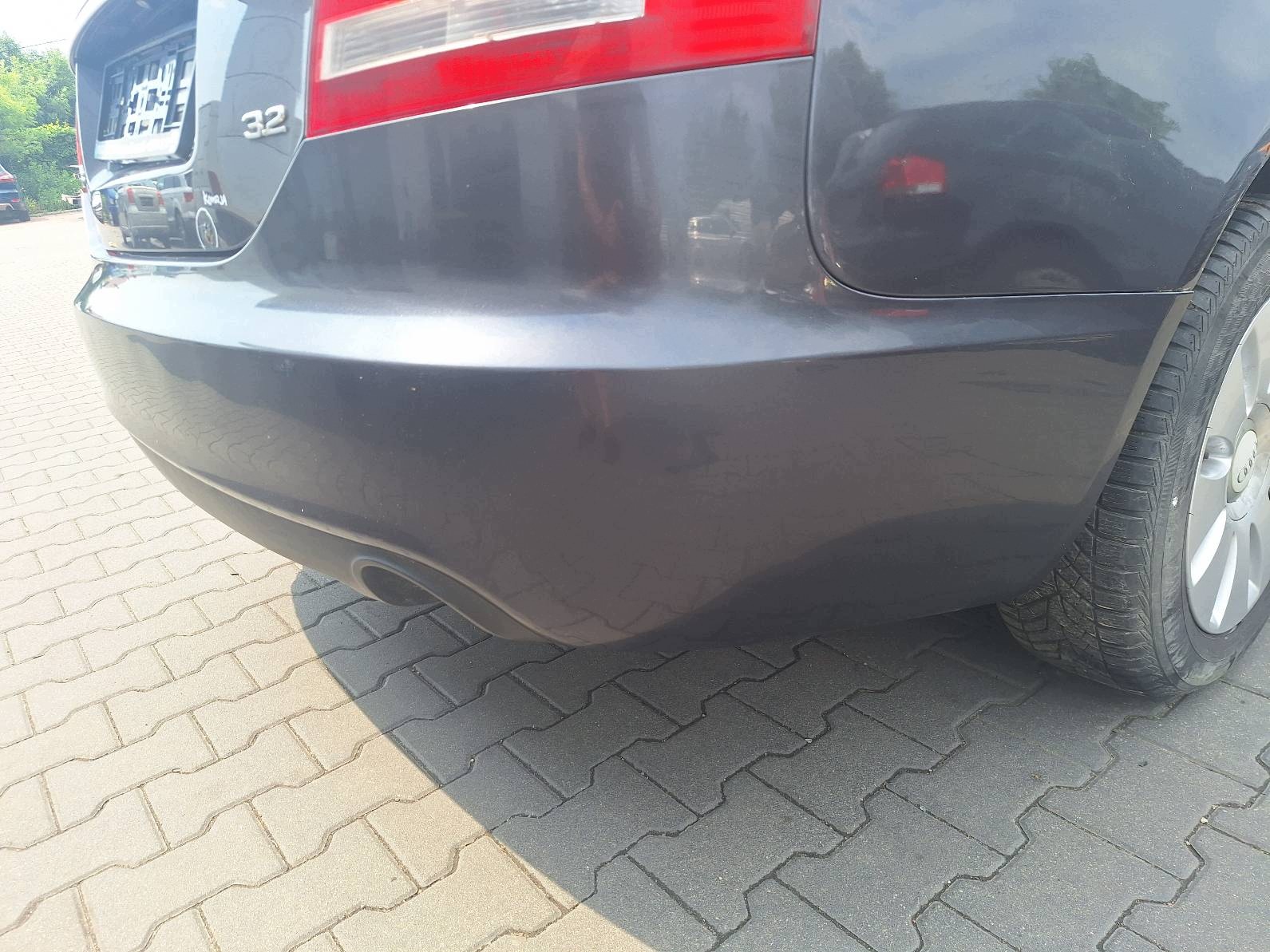 bumper rear part + lights AUDI A6 C6 LZ7Q sedan