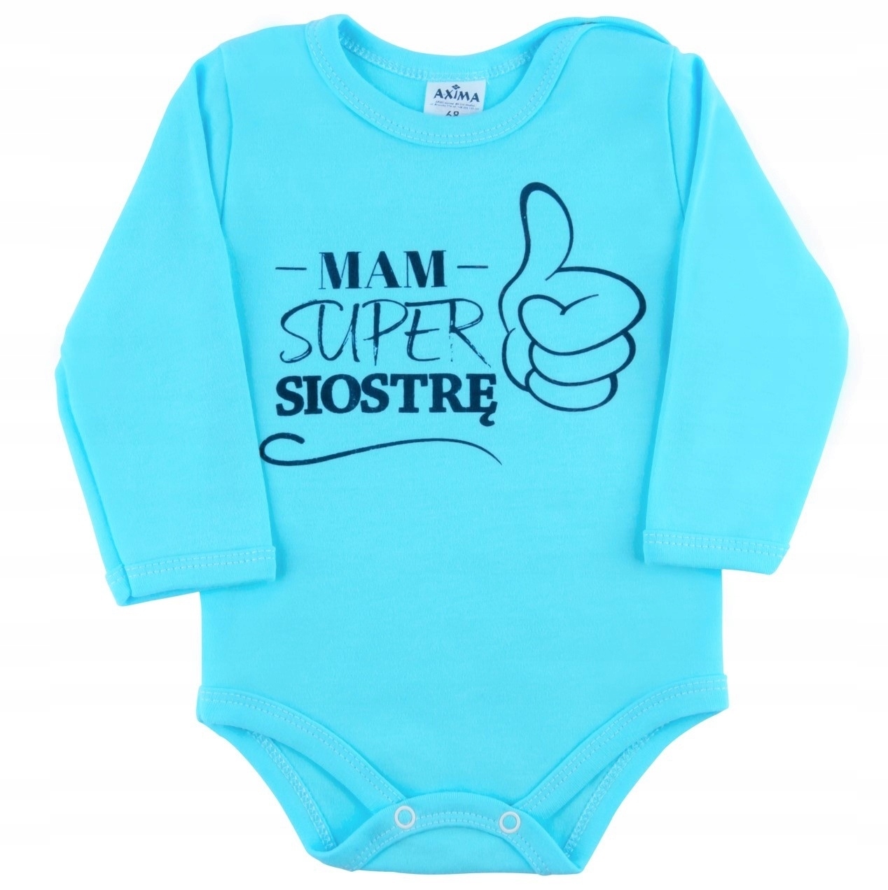 

Body długi rękaw napis Mam Super Siostrę - r. 98