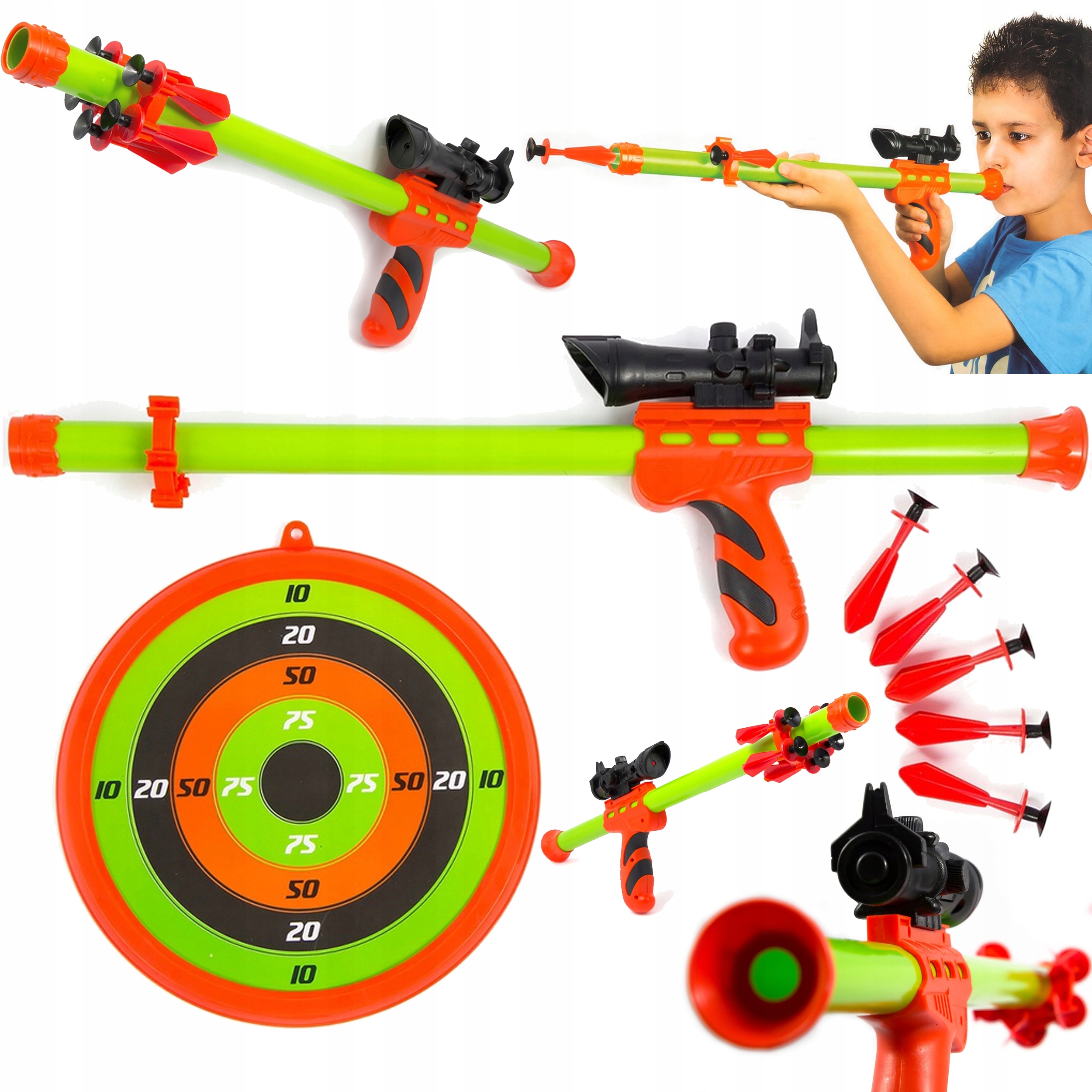 DMUCHAWKA NA STRZAŁKI STRZELAWKA CELOWNIK