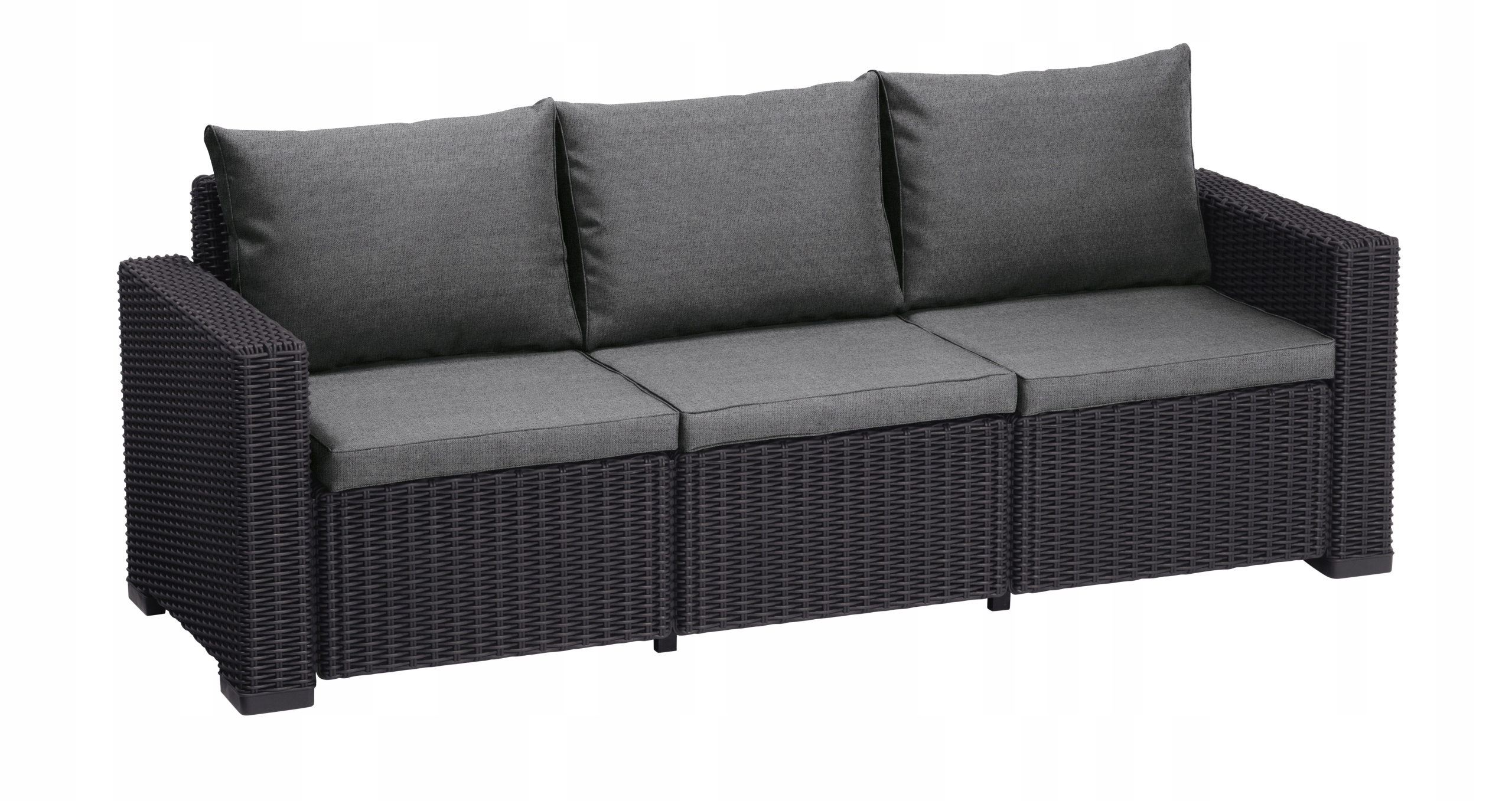 Keter California Sofa 3 Osobowa Grafit sofa ogrodowa