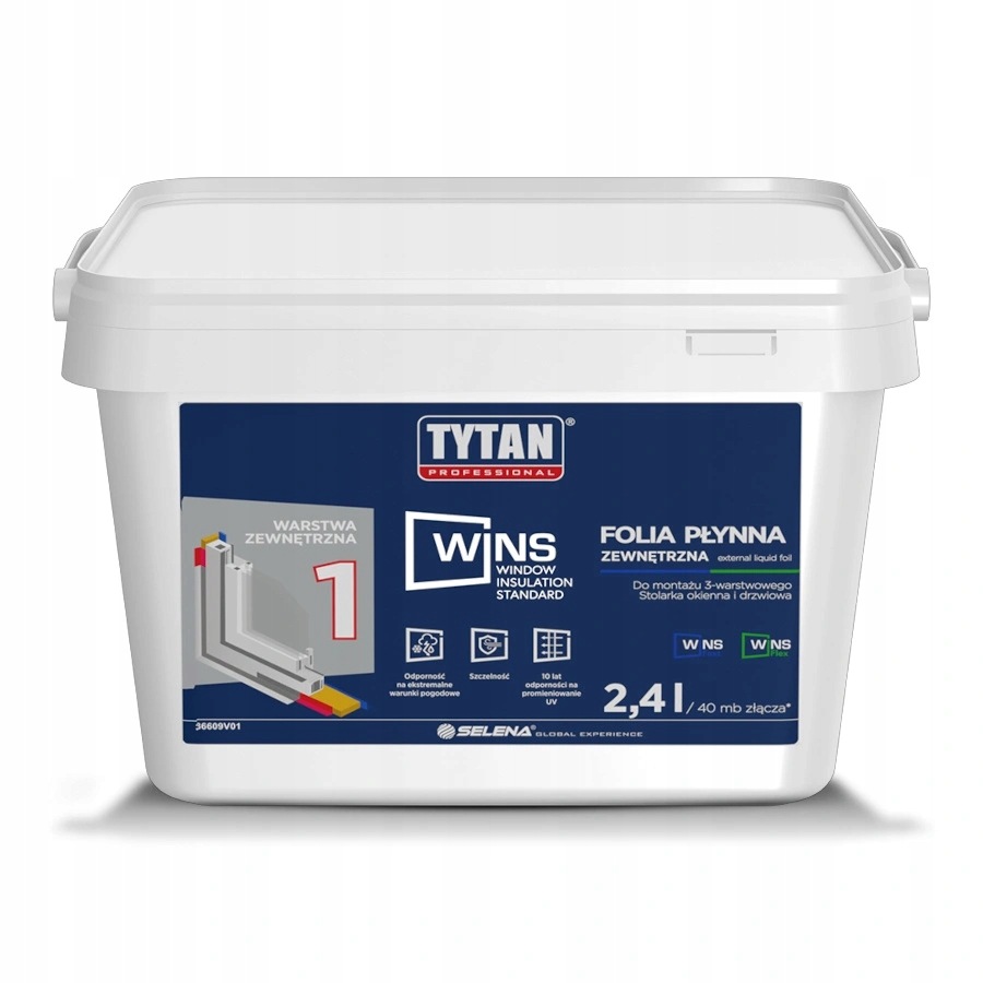 fólie – Titan Wins – 2,4 l – Bílá – okna a dveře
