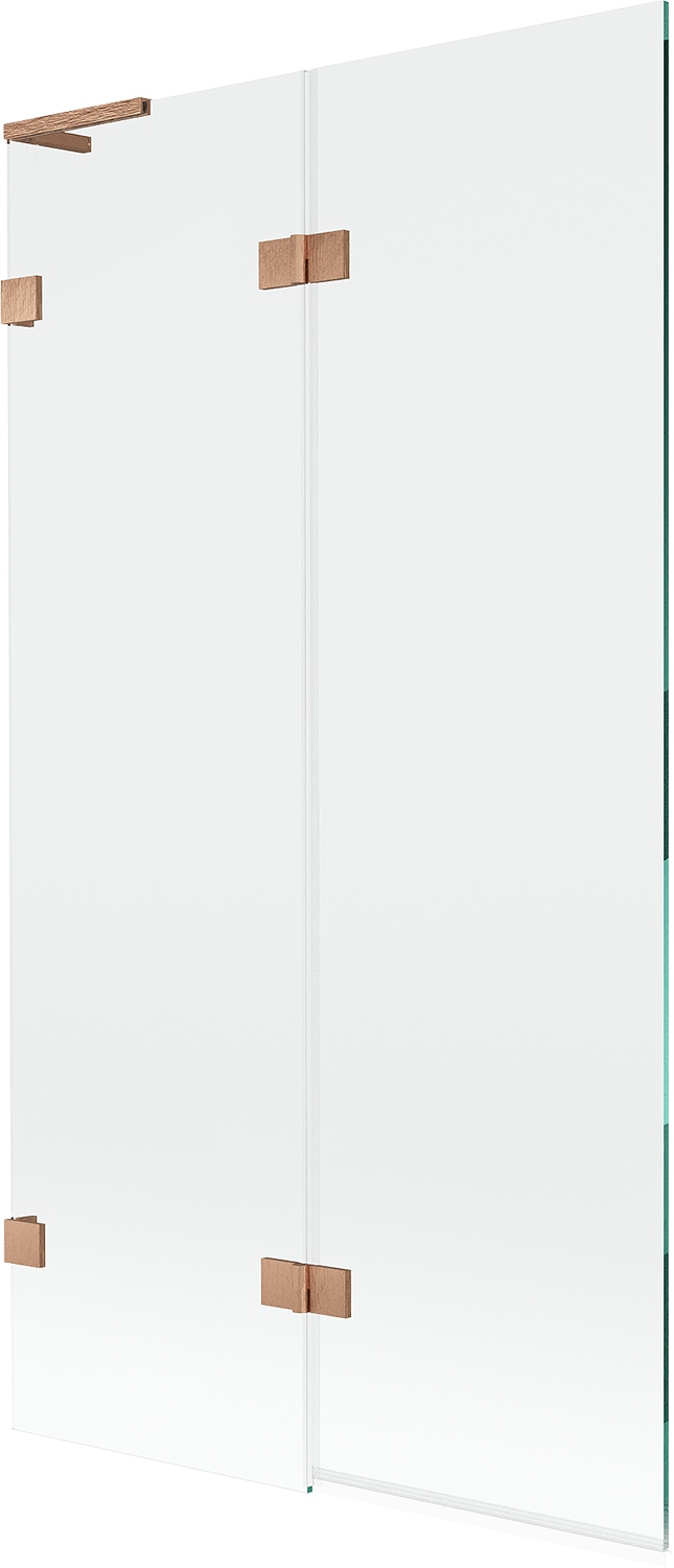 Mexen Lunar L vanová zástěna 2-křídlá levá 100 x 150 cm, transparentní, kar