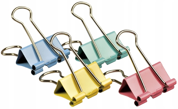 

Klip klips biurowy binder kolorowy 19mm 40szt.