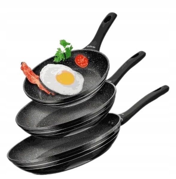Sada nepřilnavých pánví Aiwa 3 kusy 20CM 24CM 28CM