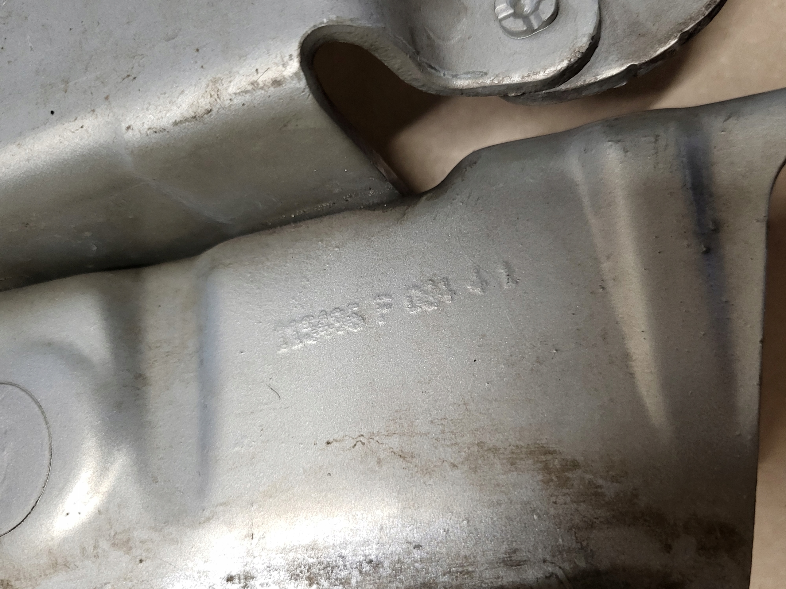 hinge bonnets right console holder RENAULT SCENIC II 2 original SREBRNY
