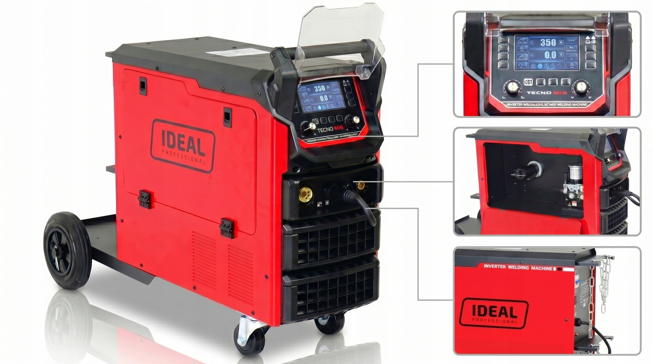 Automatyczna Spawarka Migomat Półautomat 400 V Synergia Puls Spot 366 Ideal