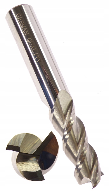 Frez Węglikowy 16mm Do Aluminium Fi16 Vhm Palcowy 3 Pióra 16x16x45x100