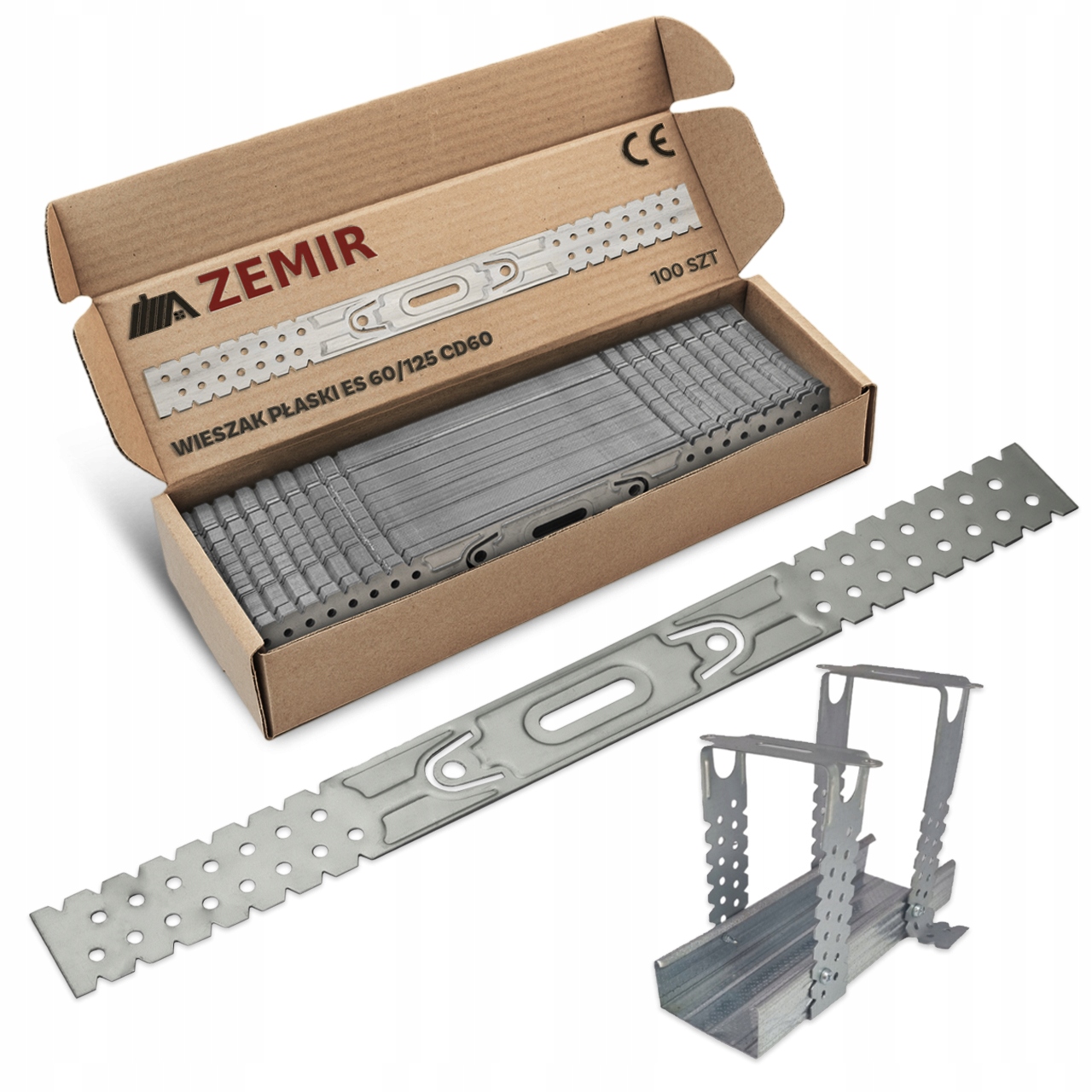 Вешалка плоская ES60 / 125 профиль CD60 диск 100шт