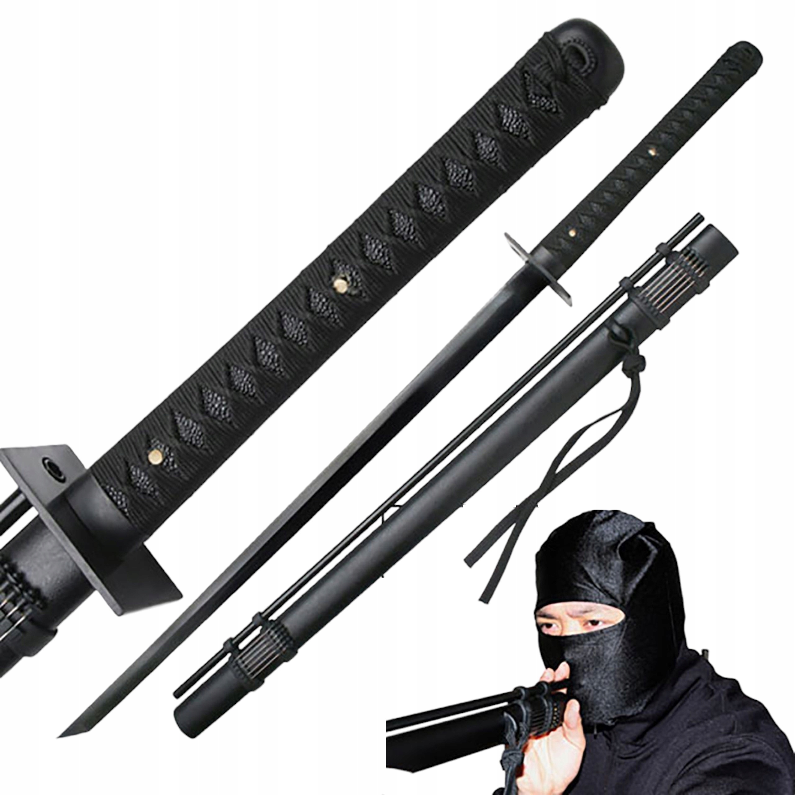 Meč Katana Ninja Ostrý Trénink s dmychadlem D127