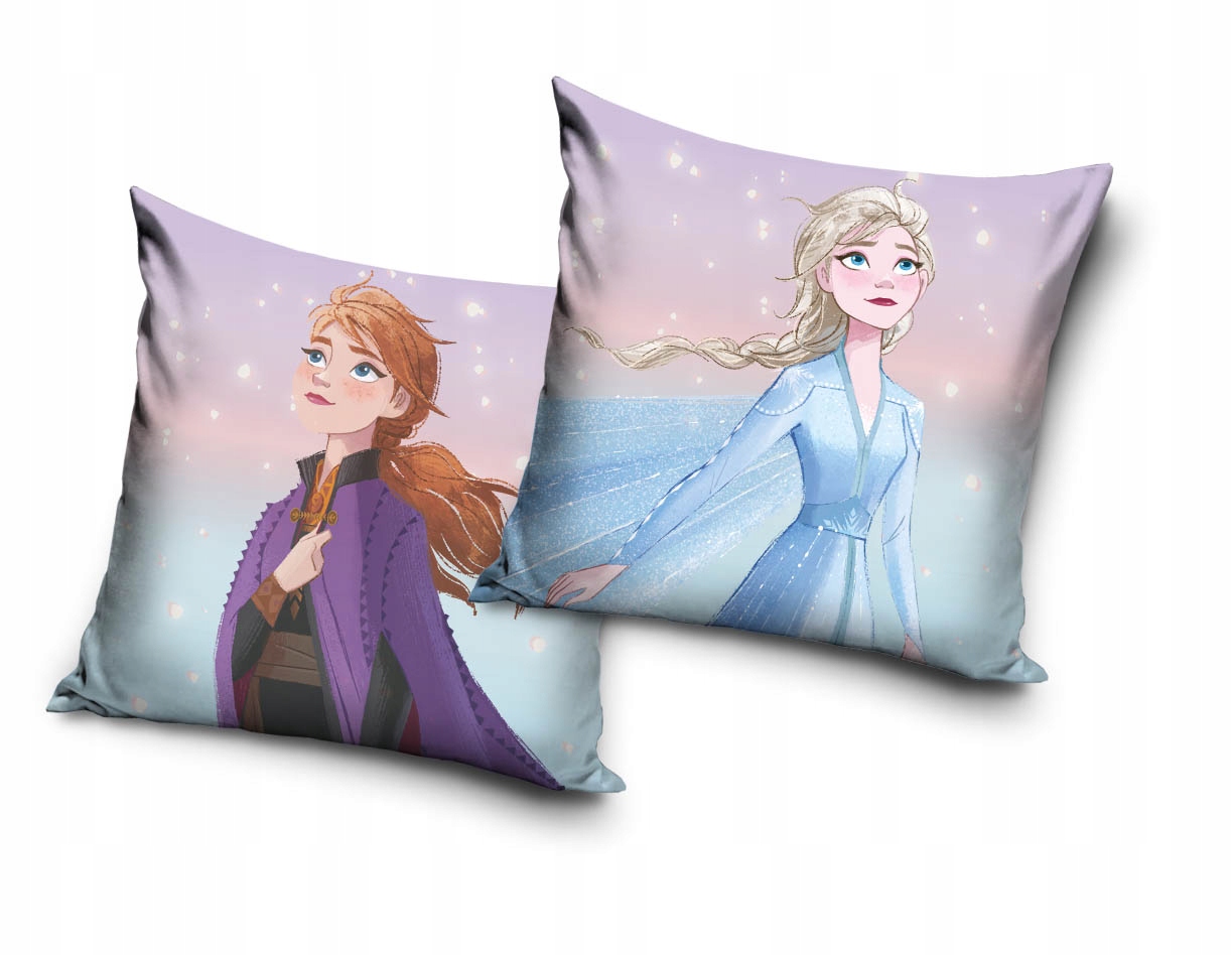 POSZEWKA pluszowa dekoracyjna na poduszkę FROZEN 40x40 WELWET Kraina lodu