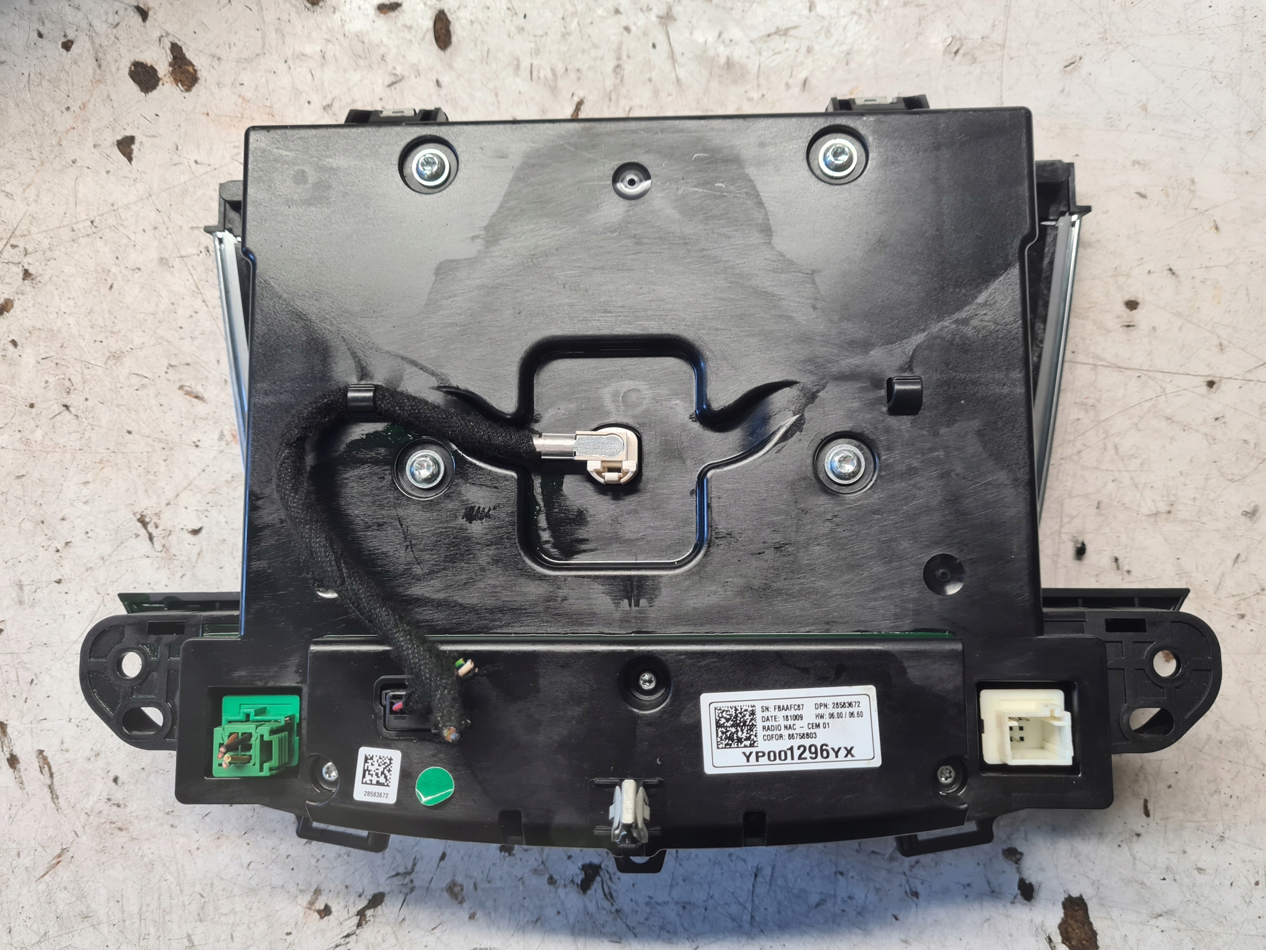 OPEL CORSSLAND X EKRAN display RADIA navigation devices DOTYKOWY YP001296YX