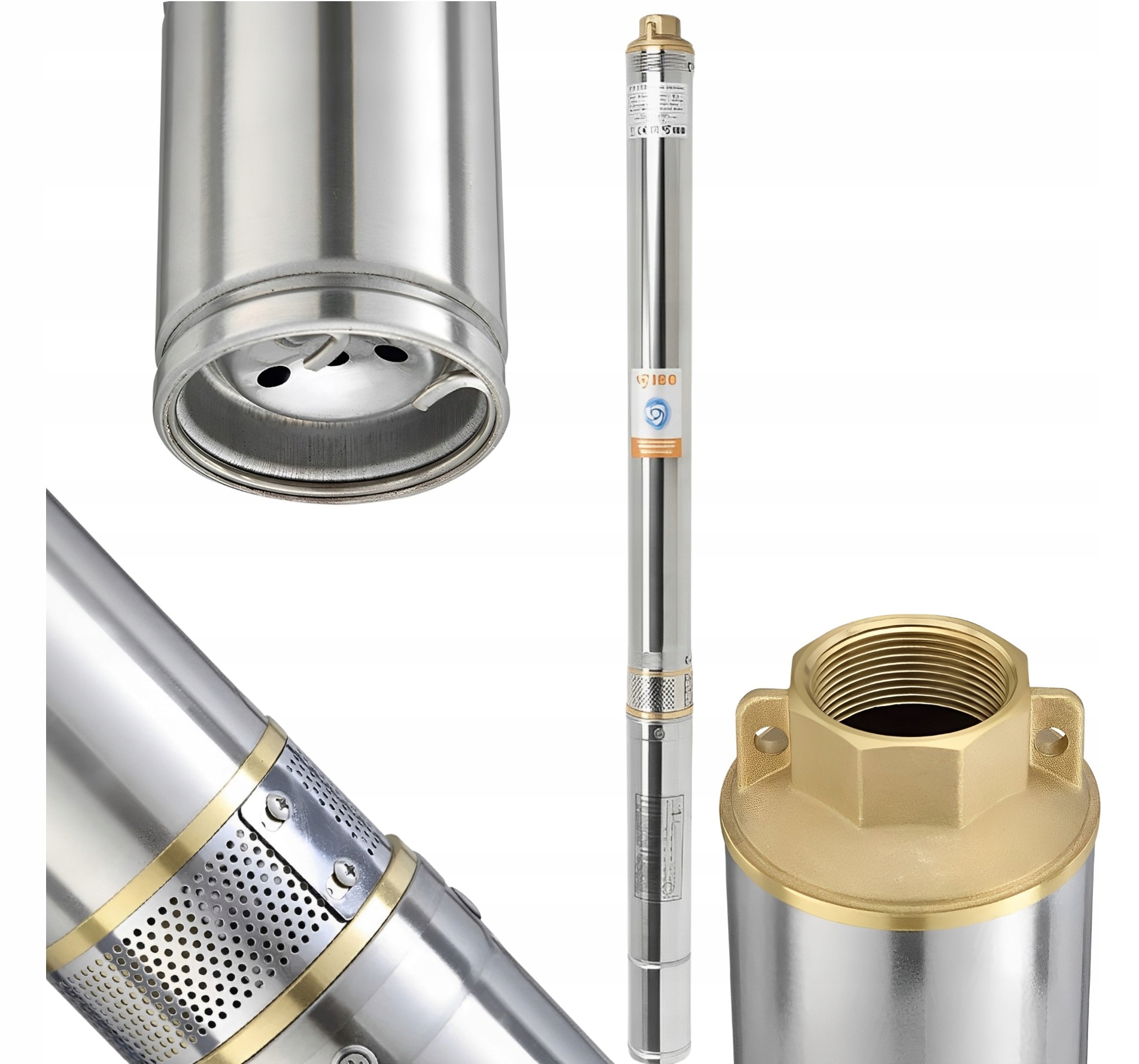 Pompa Głębinowa Do Wody Do Studni Antypiaskowa 3" TI20 Mocna Wydajna 230V