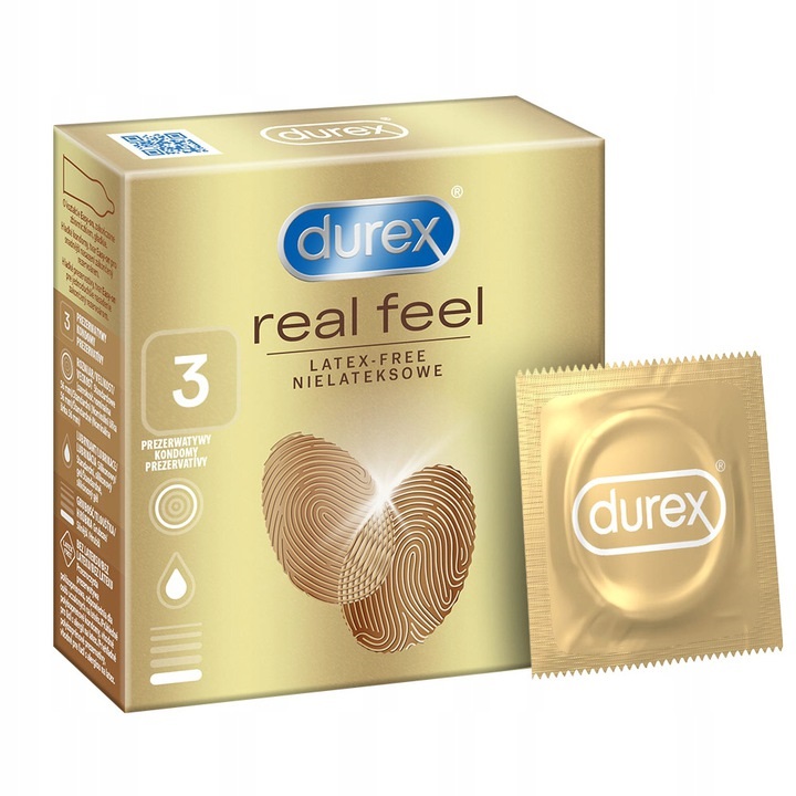 

Durex Real Feel prezerwatywy bez lateksu 3szt