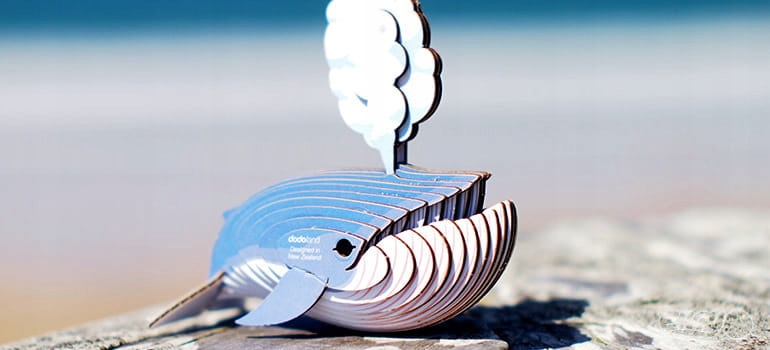 Wieloryb Płetwal Błękitny Eugy. Eko Układanka 3D Liczba elementów 1