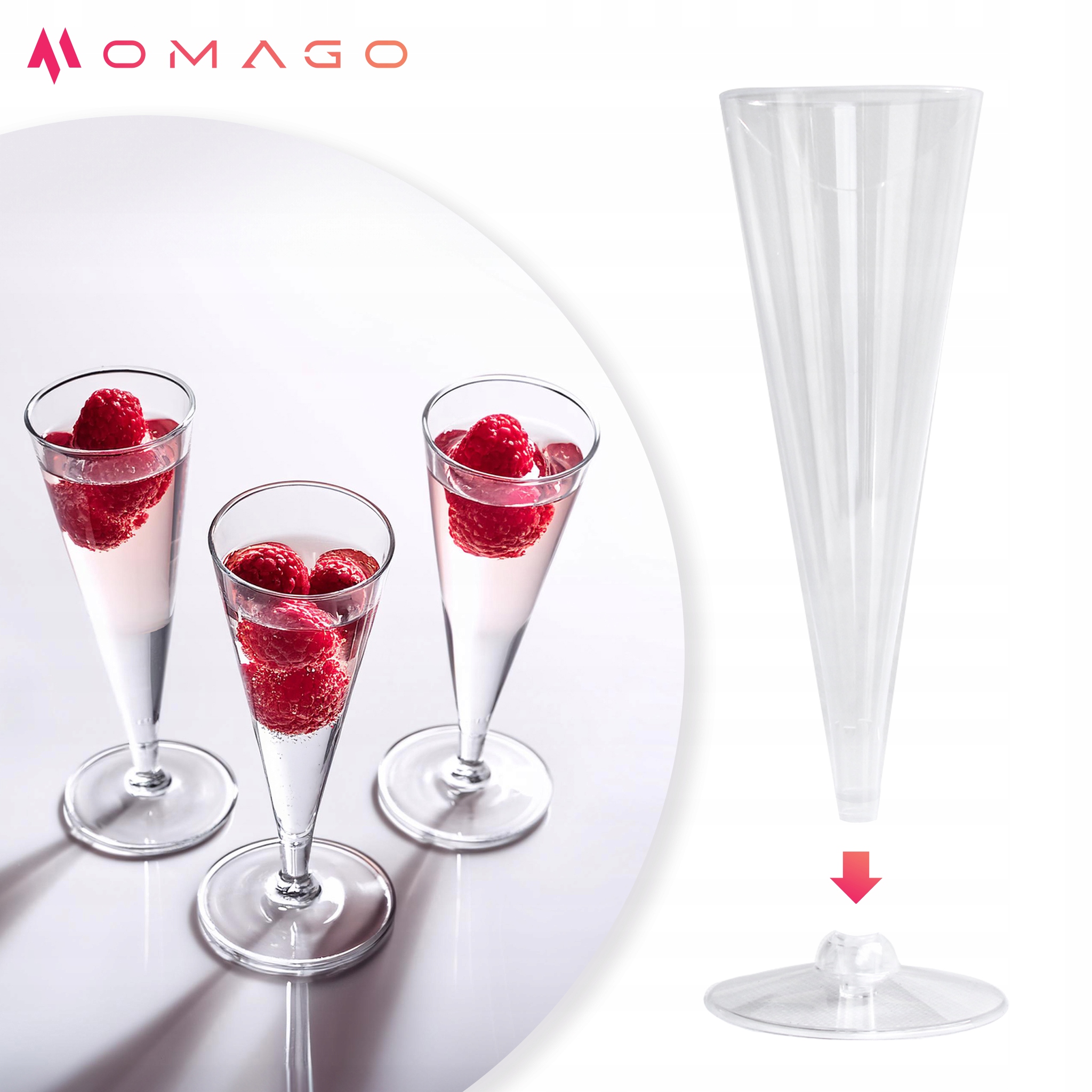 KIELISZKI DO SZAMPANA PLASTIKOWE 120ml 10szt EAN (GTIN) 5905805866347