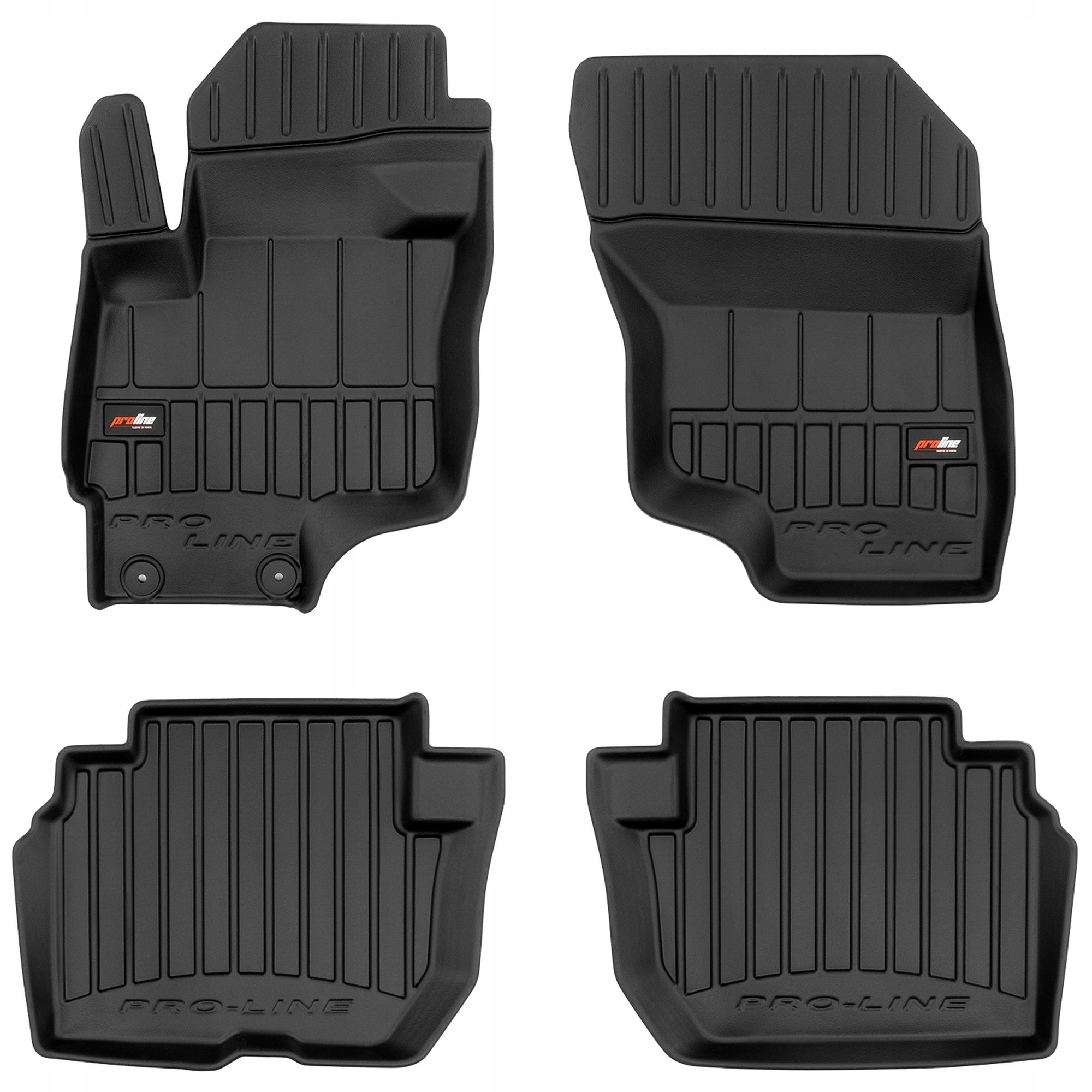 Gumové 3D koberce Mitsubishi Outlander III Phev od roku 2014