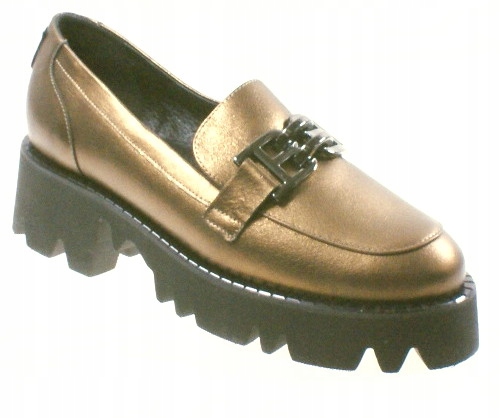 Laura Messi 2699 Polobotky Zlaté Vel. 40