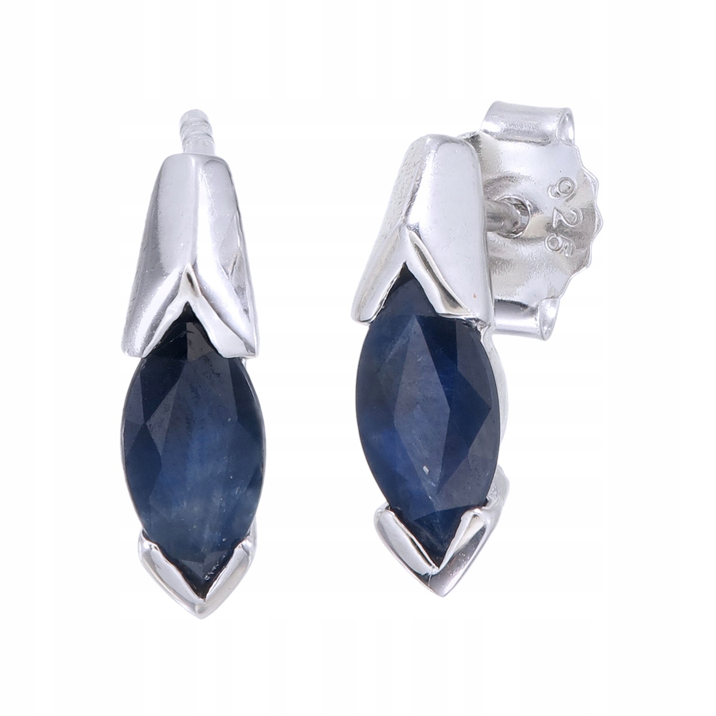 Stříbrné náušnice Ag 925 Safír 3564-E-BS-WP