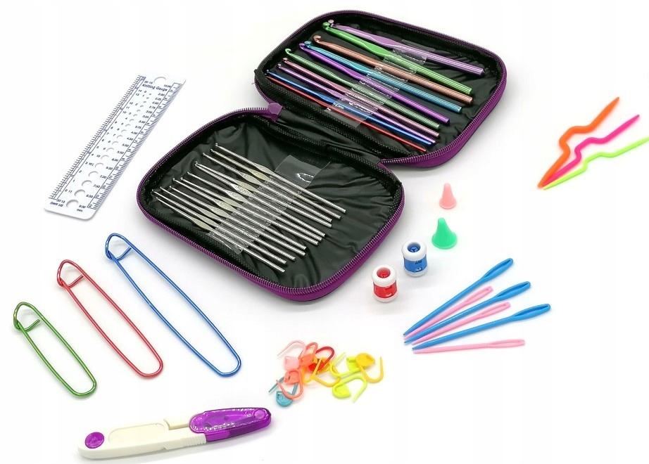 sada na háčkování 9el. v pouzdro