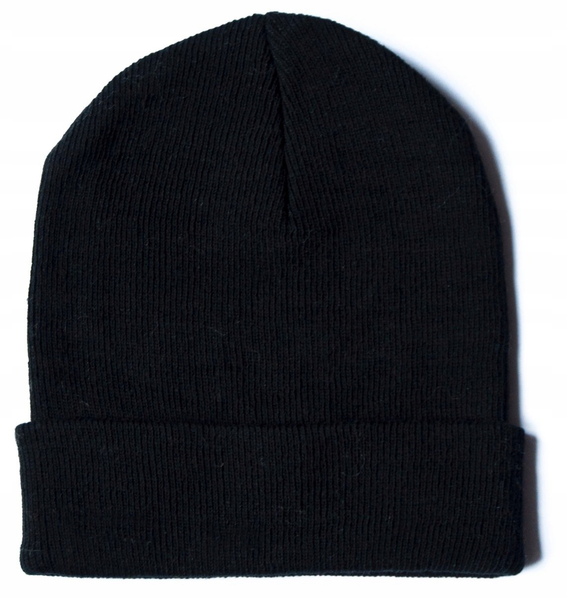 Czapka Normcore - czarny | beanie, gładka, bez wzoru cz14246