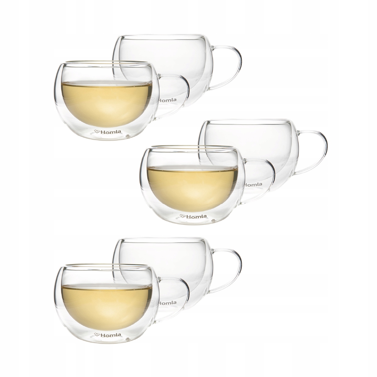 Sada 6 Ks sklenic s dvojitou stěnou Cembra průhledný 0,27 l Homla