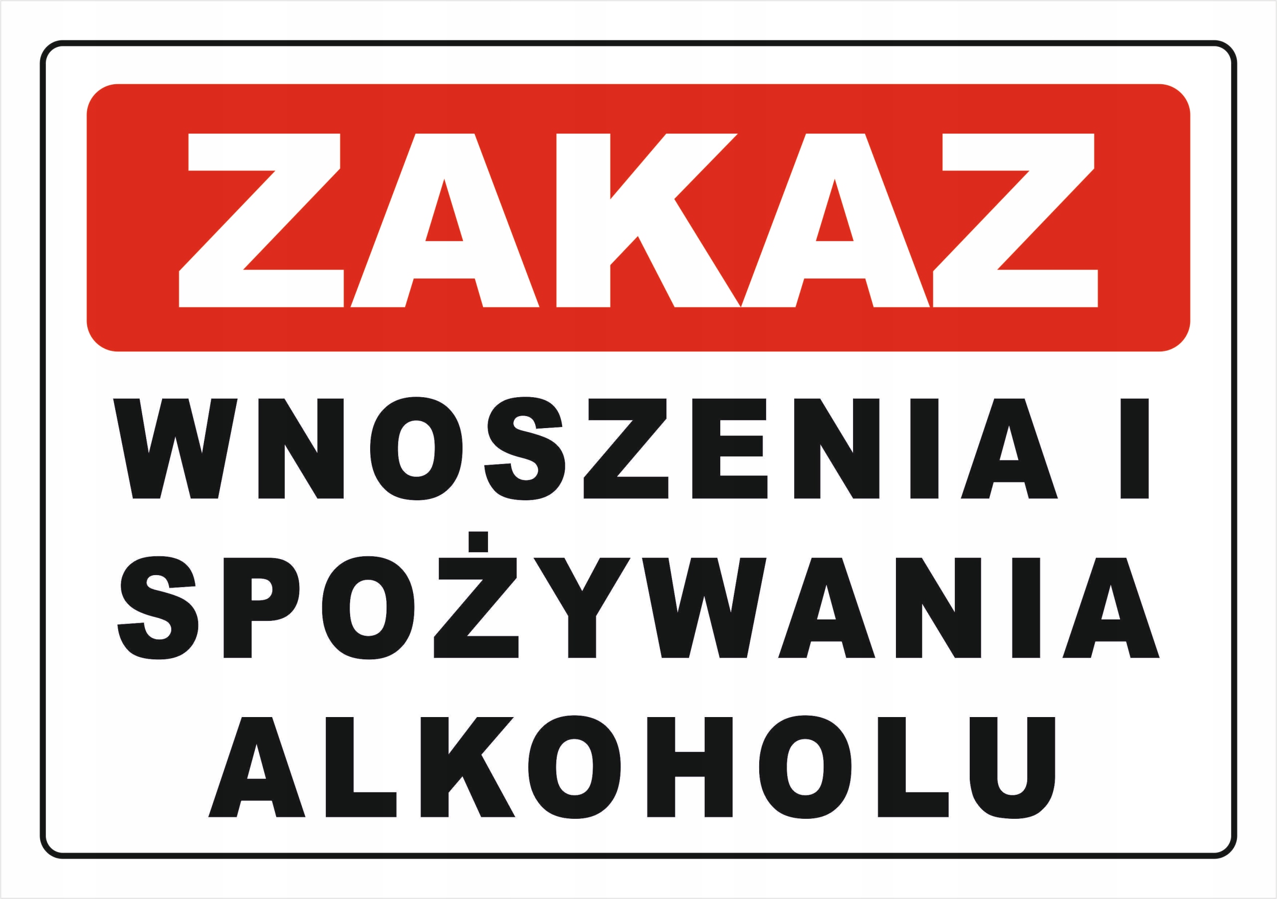 

Naklejka zakaz spożywania alkoholu A5 folia wodood