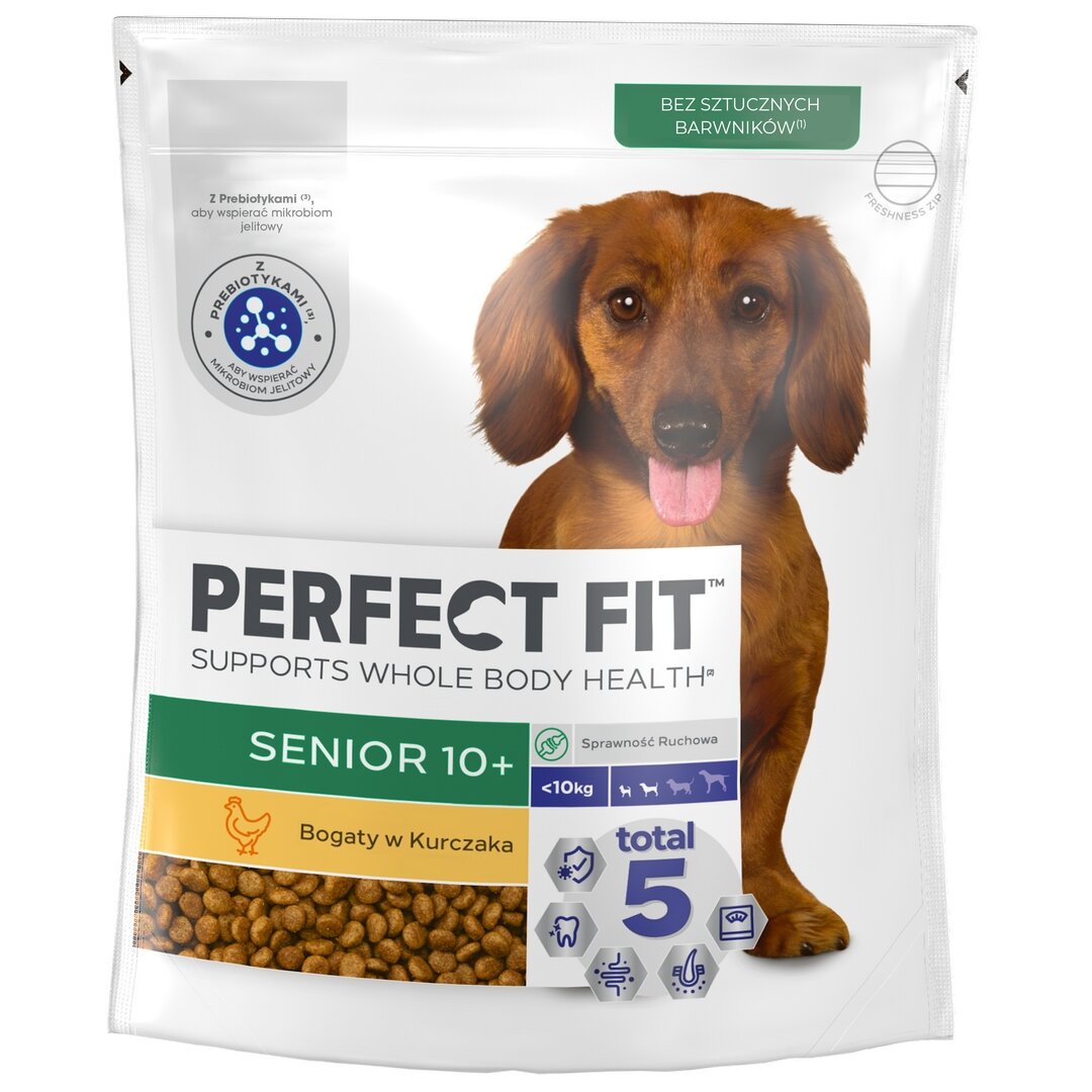 Perfect Fit Senior suché krmivo pro psy malých plemen s kuřecím masem 3x 825 g
