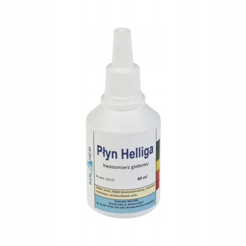

Płyn Helliga Do Kwasomierza 40ml badanie pH gleby