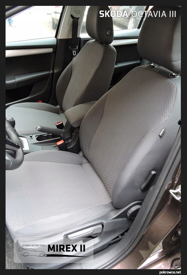 Pokrowce z tkanin tapicerskich Skoda Octavia III Przeznaczenie komplet siedzeń