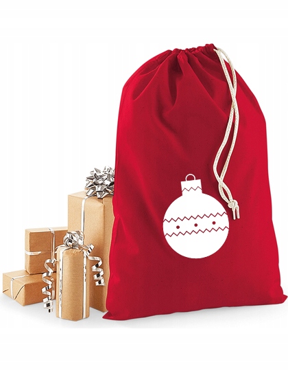 worek Mikołaja czerwony 30x45 torba na prezenty