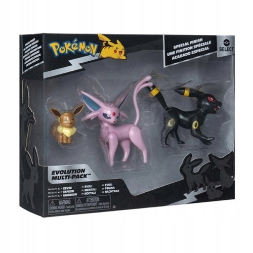 Jazwares Select Evolution: Pokemon (Eevee, Umbreon, Espeon)