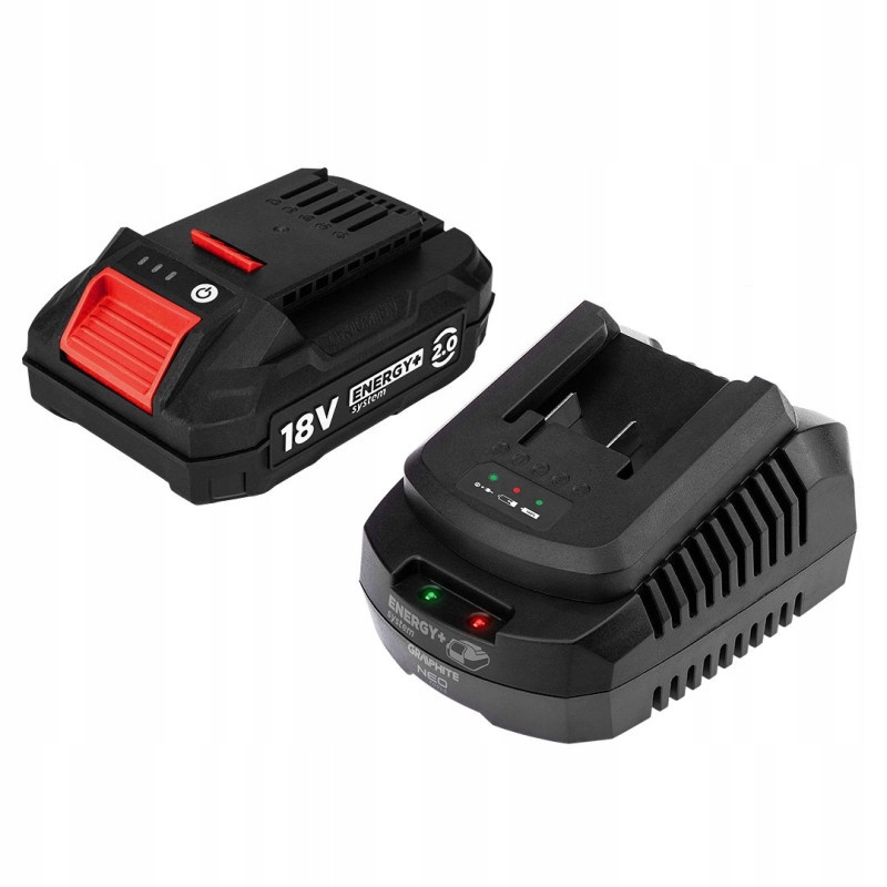 Zestaw Akumulator bateria 2Ah Ładowarka Graphite Energy+ 58GE131-1