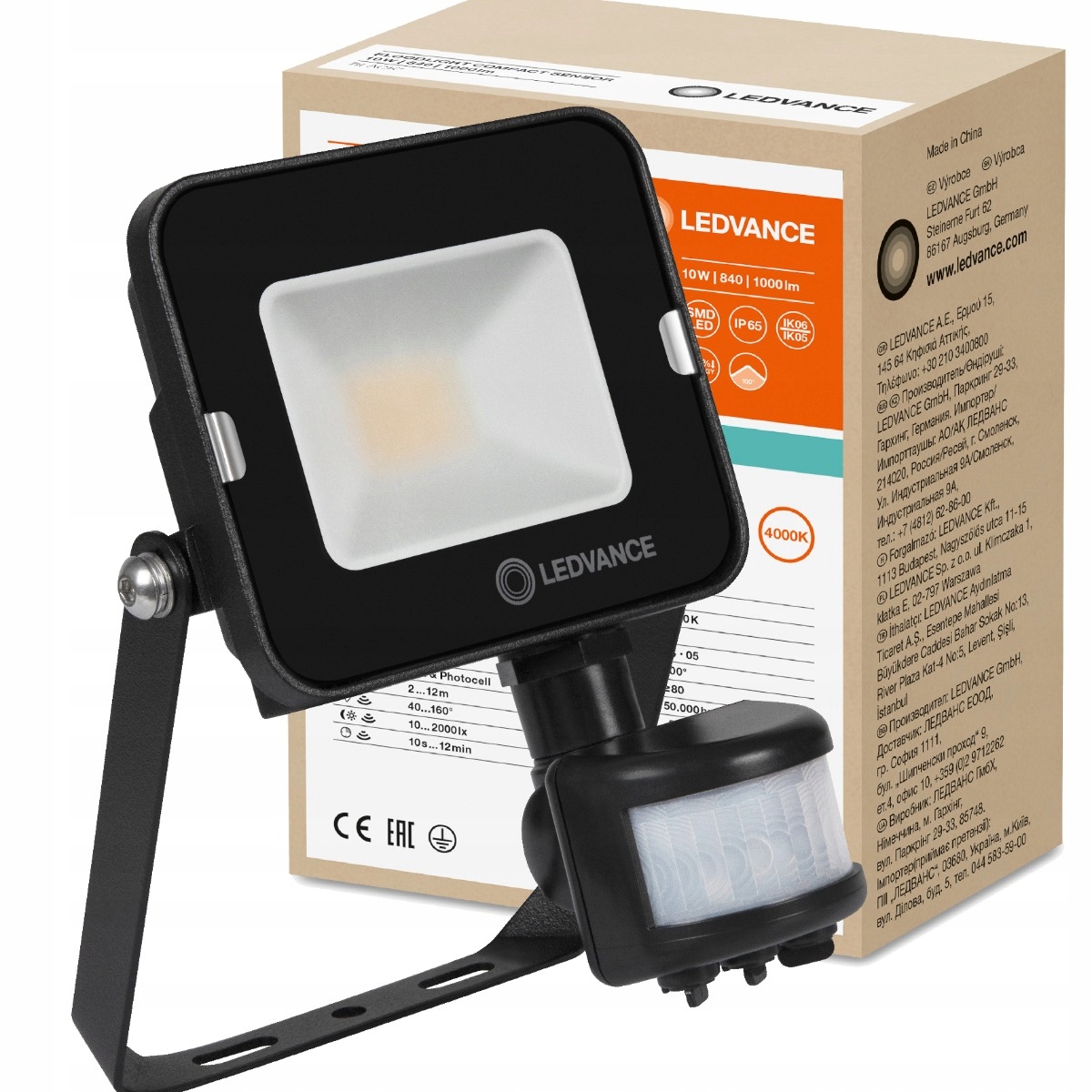 

Naświetlacz Led 10W 4000K Ledvance Czujnik Ruchu