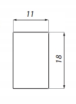 Zaślepka Do Panelu Stałego Czarna Kod producenta MC/FIXSG08-EC ABS BL