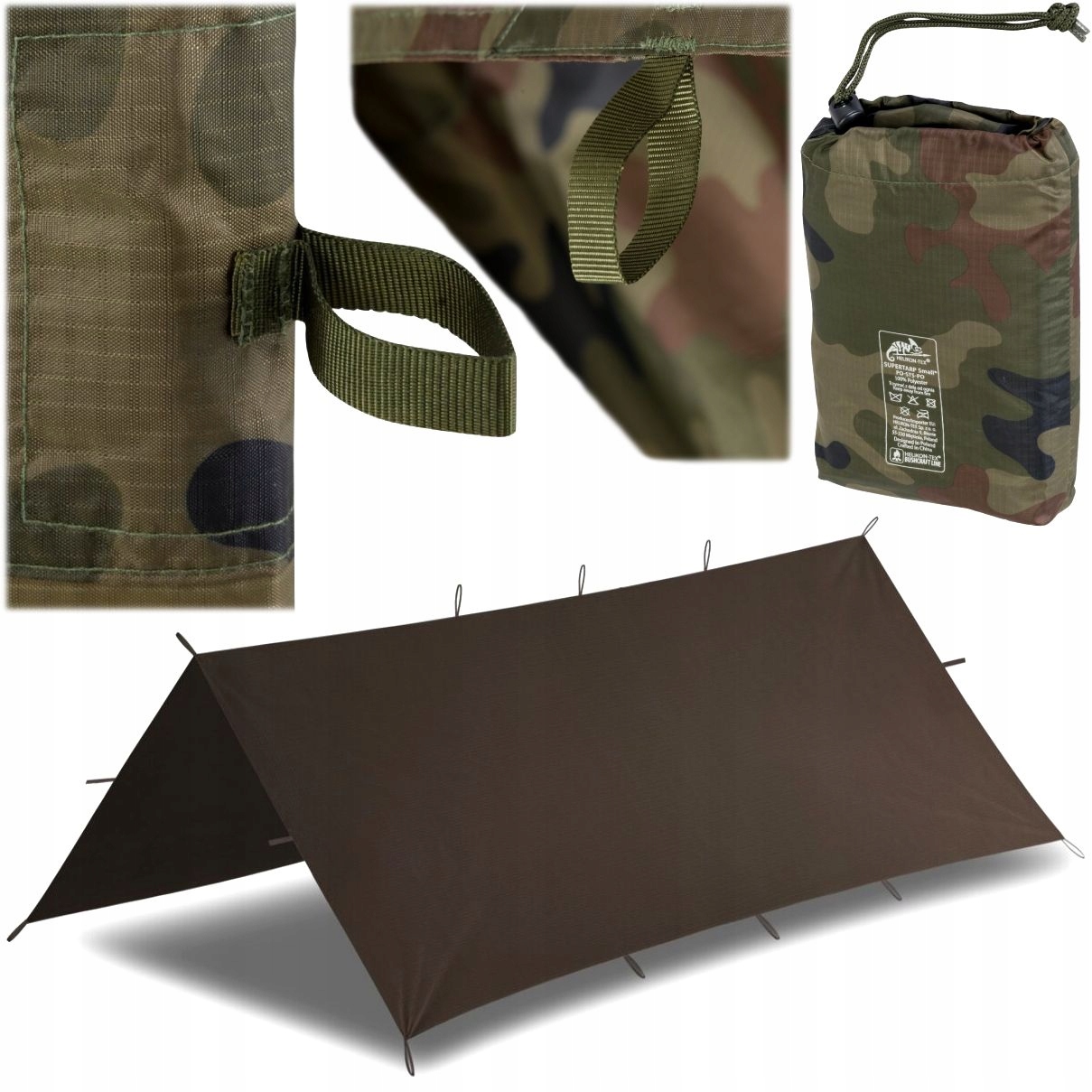 Plachta Tarp Helikon Supertarp Small Earth Brown 2x2,5 m