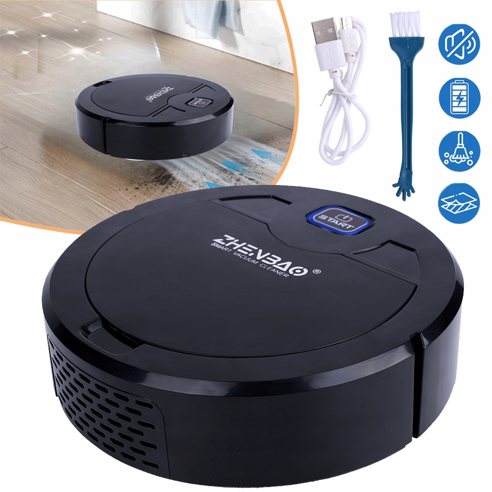 Intelligens Seprőgép Robot, Padlótisztító Készülék, 1200MAH